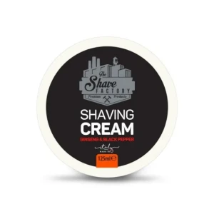 The Shave Factory Ginseng & Black Pepper Shaving Cream 