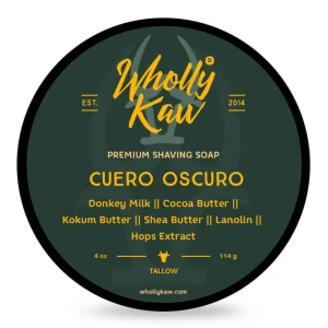 Wholly Kaw - mydło go golenia Cuero Oscuro