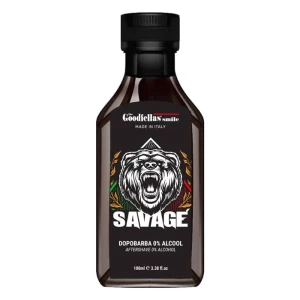 The Goodfellas smile aftershave fluid Savage zero alcohol 