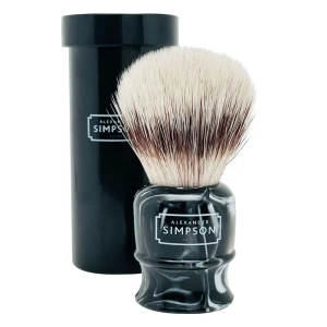 Simpsons - pędzel z syntetycznym knotem Highbury Faux Ebony Marble S