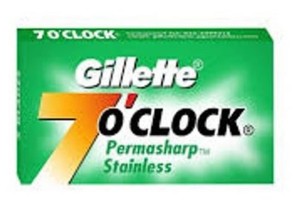 Żyletki Gillette 7 o clock Permasharp Stainless - 10 szt